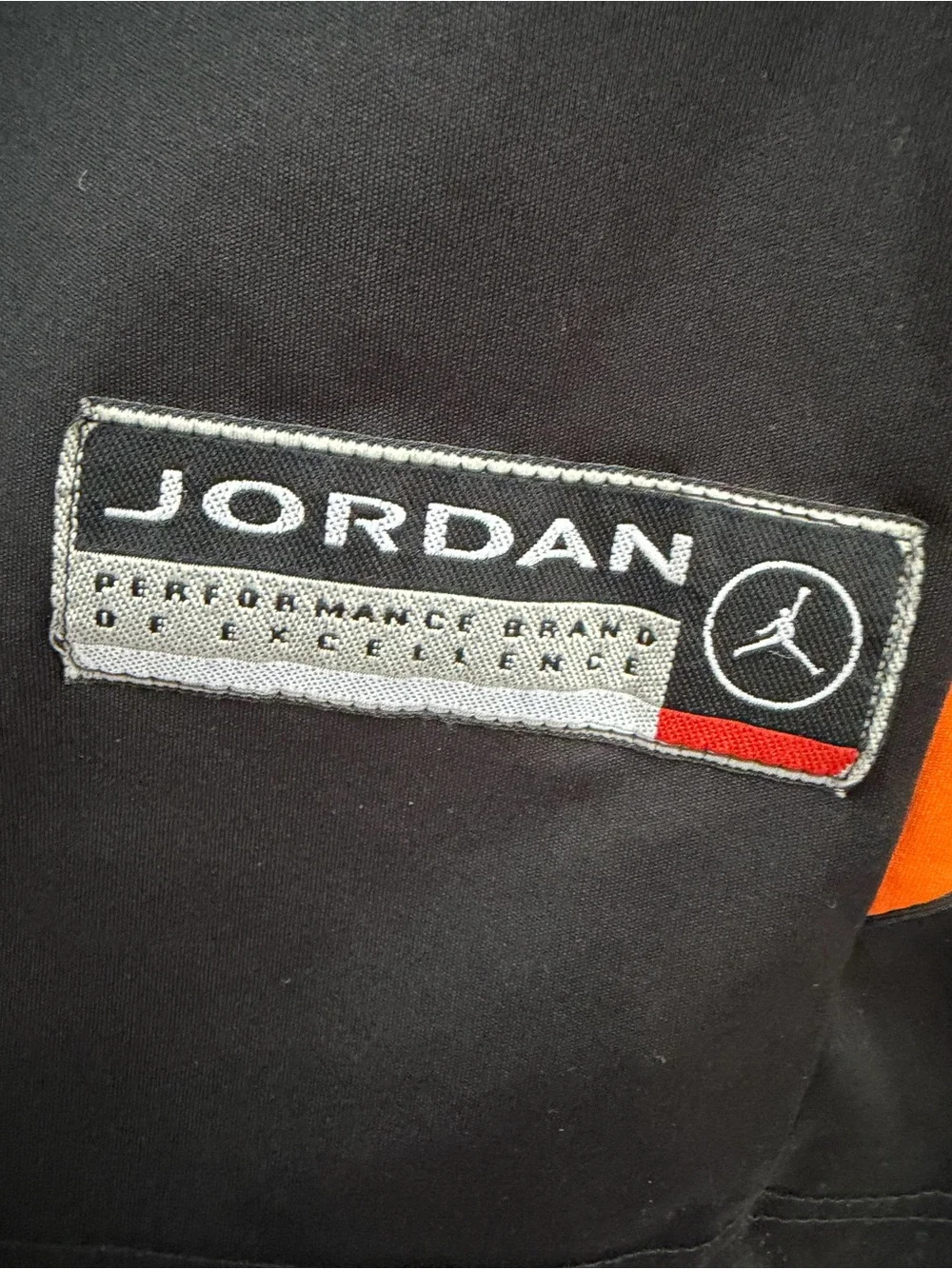Vintage Jordan Brand Sleeveless Jersey Tank Top Mens XL Black White Orange Y2K